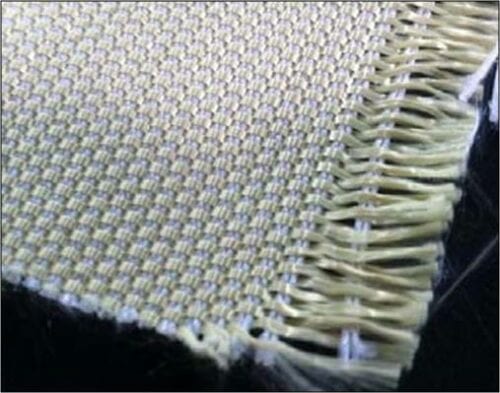 A close up of the weave on a cloth